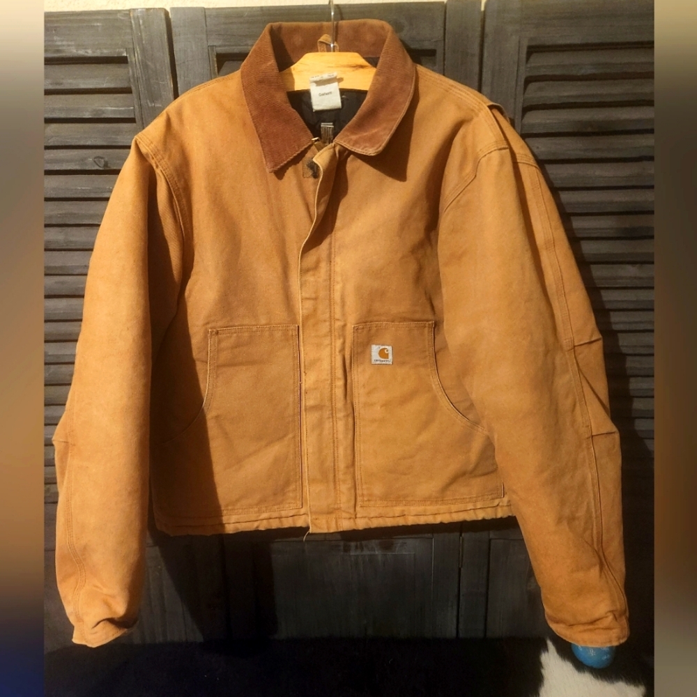 Carhartt J02 Quilt Lined Jacket Detroit Style in size Large